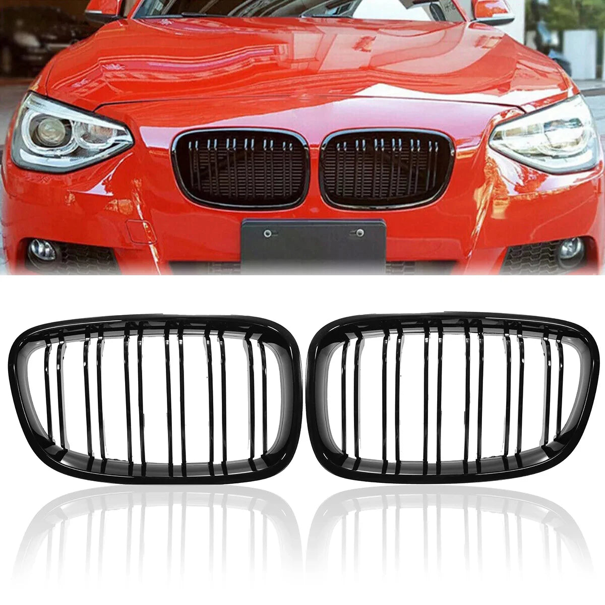 BMW 1-Sarja F20 F21 2011-2014 Mustat munuaiset