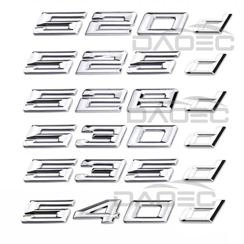 BMW 5-Sarja mallimerkintä tarra